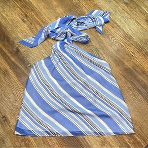 Lauren by Ralph Lauren 100% Silk Tie-neck Halter Blouse Size 10